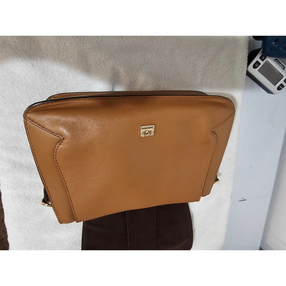 Michael Kors Brown Leather Satchel Top Handle Designer Bag - Picture 6 of 15